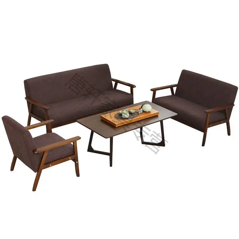 Офисный диван журнальный столик современный минималистский офисный прием для