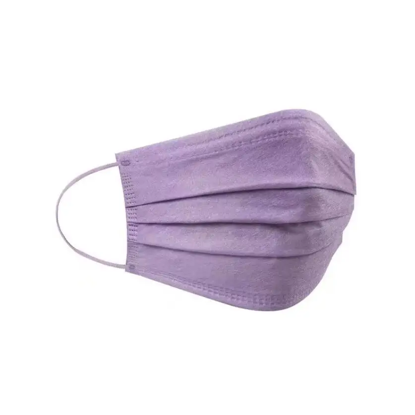 Маска для лица женская с принтом Лавандовая фиолетовая 5 цветов 30 шт | Аксессуары