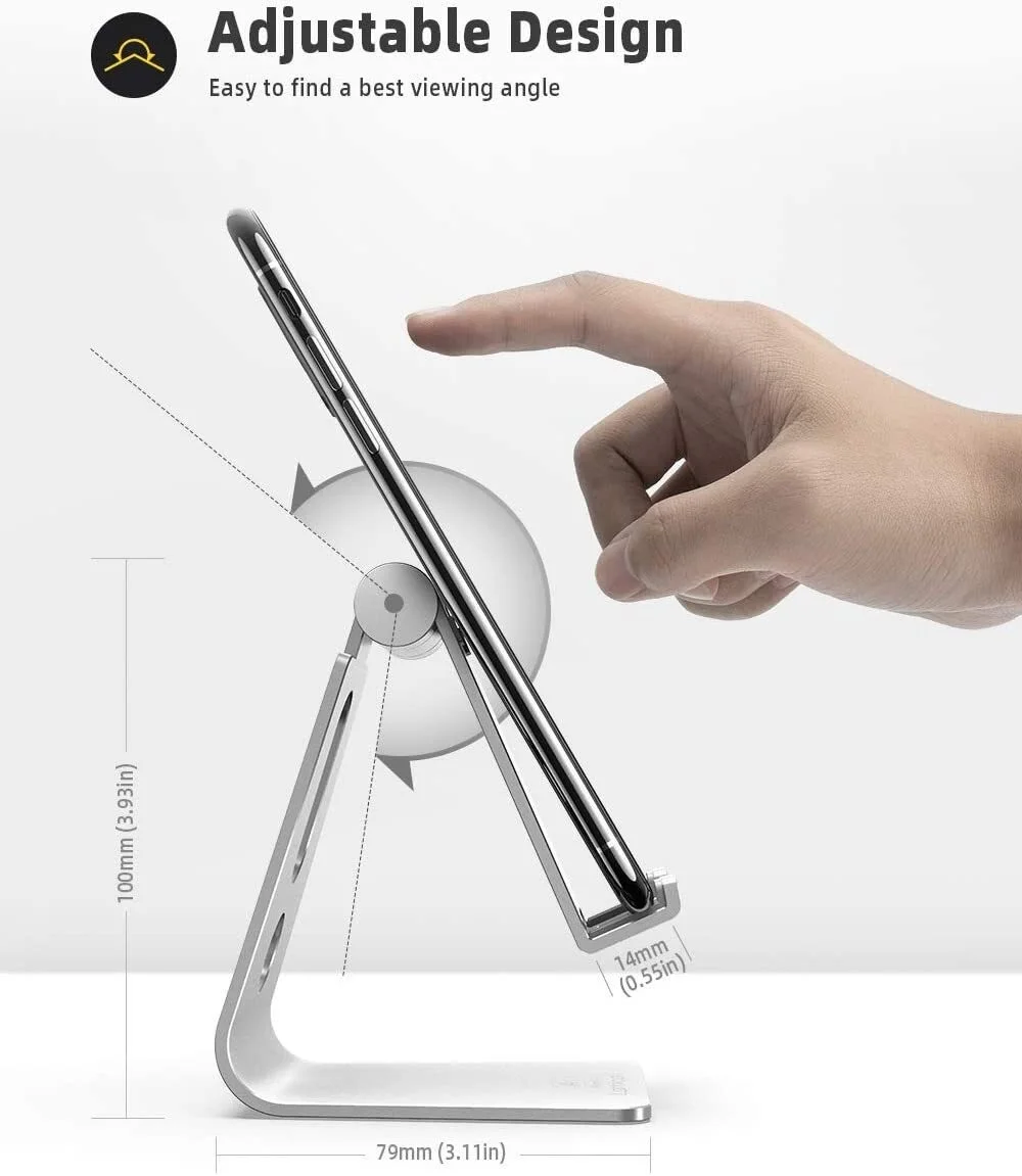 

Phone Holder Stand for Samsung Galaxy iPhone 13Pro Xiaomi mi 9 Metal Phone Holder Foldable Mobile Phone Stand Desk For iPhone