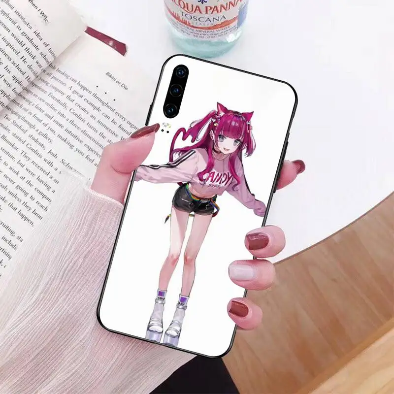 Мягкий чехол для телефона PENHUWAN kawaii Girl Cat Black TPU Huawei P30 P20 Mate 20 Pro Lite Smart Y9 prime