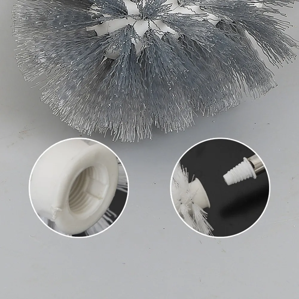Creativity Soft Bristle Toilet Brush Holder Sturdy Efficient Cleaning Home Silicone Brushes Bathroom Accessor | Дом и сад
