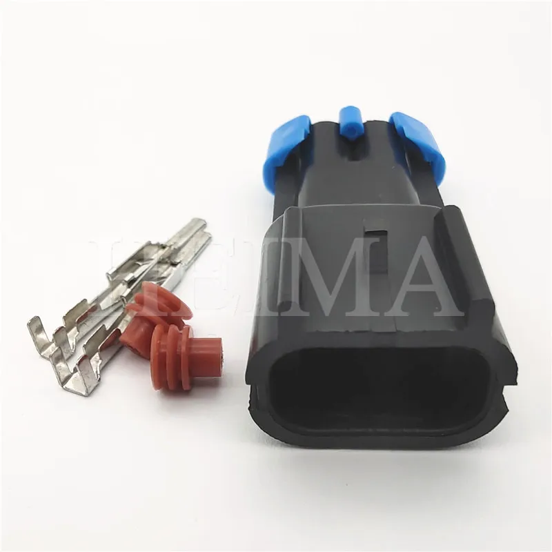 10/20/30sets 15300002 black 2.8mm Delphi 2 Pin Way GM Weather Pack Kit Male Waterproof Sensor Fan Electronic Connector auto Plug |