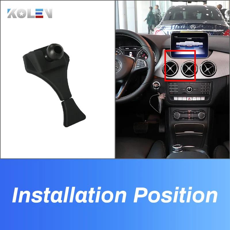 car mobile phone holder for mercedes benz b class w246 w242 b180 b200 b250 2012 2019 auto gps gravity stand navigation bracket free global shipping