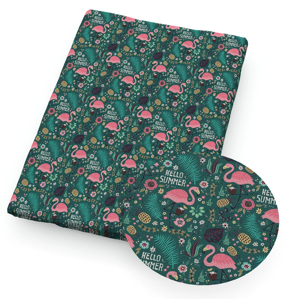 Летний напиток SailboatPolyester хлопок/4wayStretch ткани лоскутное шитье героев мультфильмов