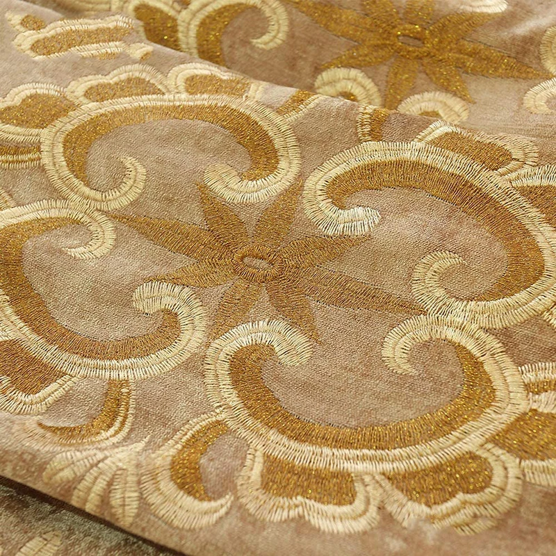 

Nordic Luxury Embroidery Curtains Yarn for Living Room Coffee Chenille Hollow Out Semi Blackout Window Drapes for Bedroom*VT