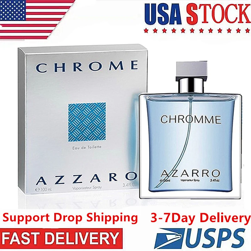 

Mens Parfume Azzaro Chrome Body Spray Long Lasting Fragrance Good Smell EAU DE PARFUM Male Cologne