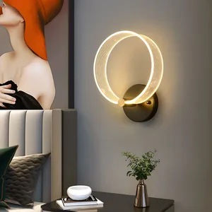 LED Acrylic Wall Light Modern LED Mounted Sconce Wall Living Room Bedroom Corridor Lighting Fixture Hallway Aisle Porch Light