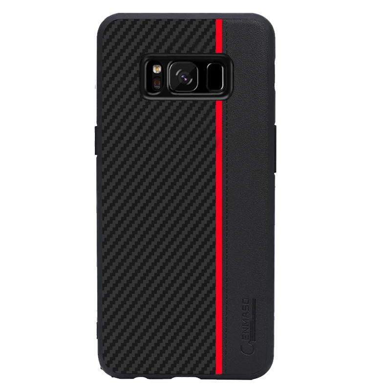 Red Note 10 Plus чехол для samsung S8 чехол из волоконной кожи Защитная задняя крышка для samsung Galaxy S8 S9 S10 5G Plus S10e Note 9 чехол - Цвет: Red