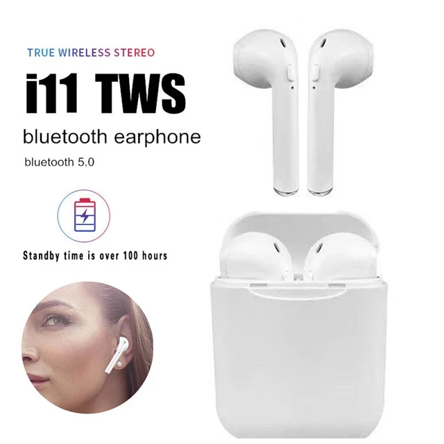 

2021 new i11 TWS wireless bluetooth headset stereo earbuds automatic pairing sports mini earphones suitable for all smartphones