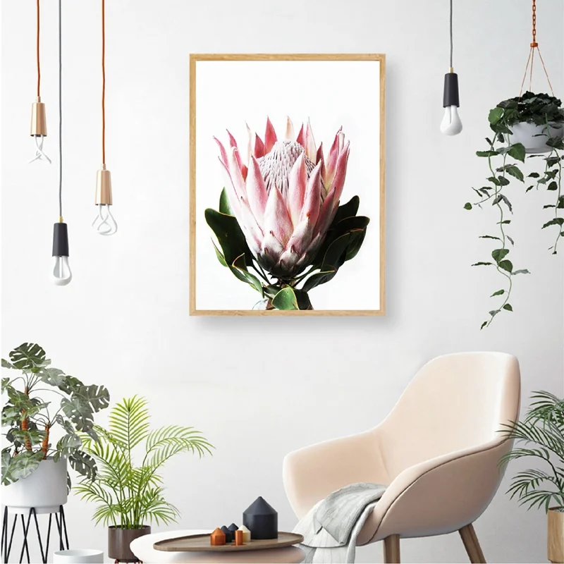 

Wall Art Canvas Painting Australian Native Flower Botanical Poster Yellow Flower Photography Picture Home Furnishing