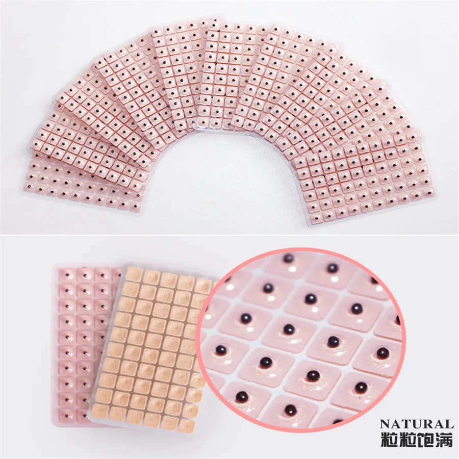 Магнитные Позолоченные массажные семена для акупунктурной терапии|Массажные