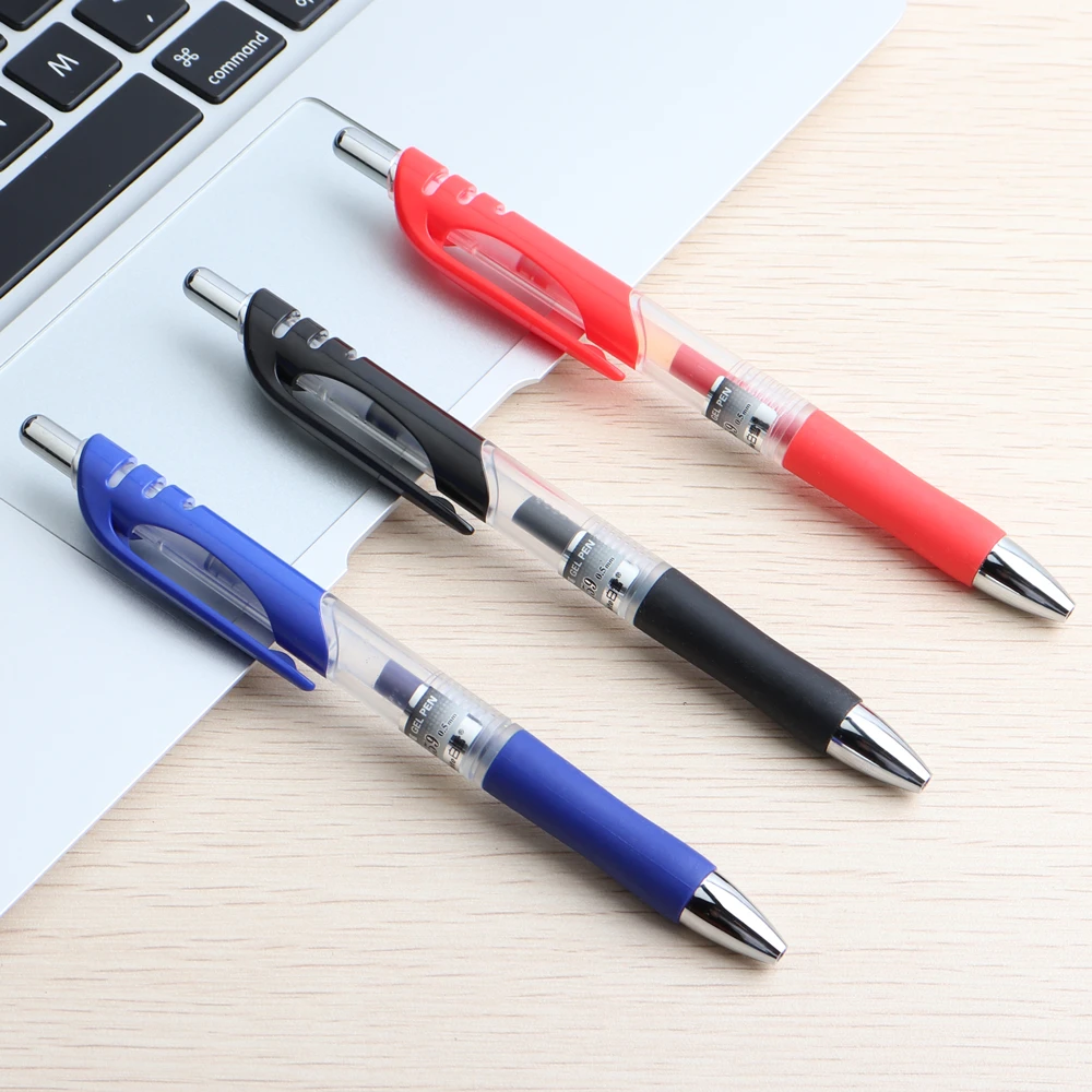 3PCS hot sale Gel Pens Signature Pen Calligraphy Pen 0.5mm For Kids Students Writing Office School Supplies Stationery - Цвет: 3pcs  Mixed color