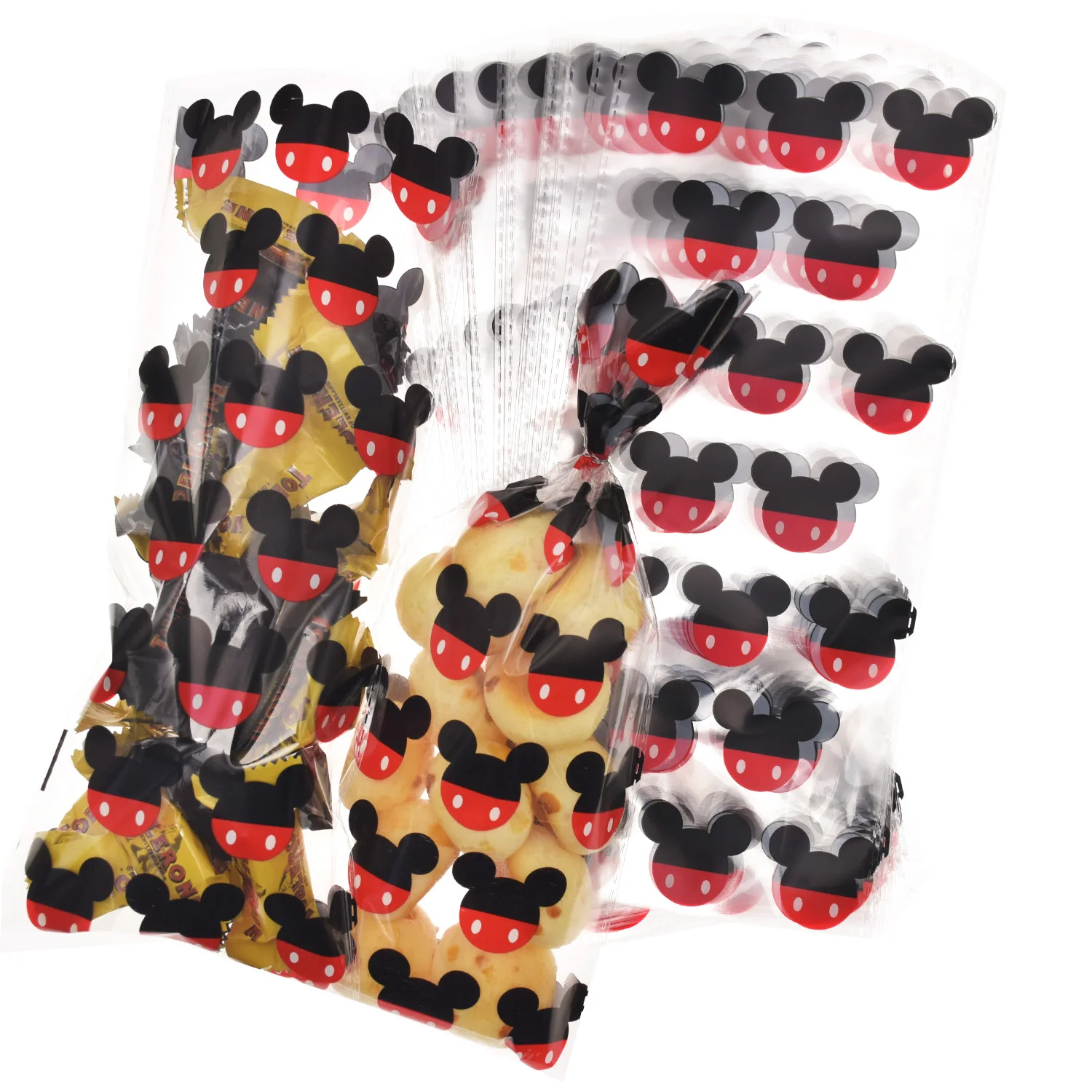 Целлофановые пакеты Минни Микки Маус в форме лап домашних животных Термические