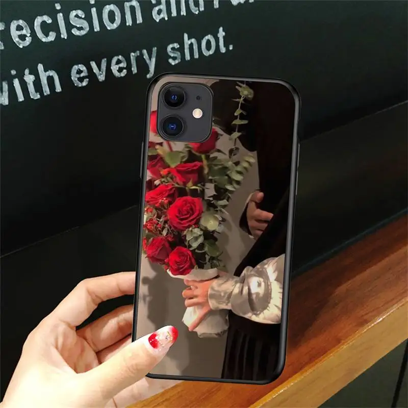 

Art Beautiful Rose Flower Phone Case For Iphone 6 6s 7 8plus X Xr 11 12 Mini Pro Max Cover Fundas Coque