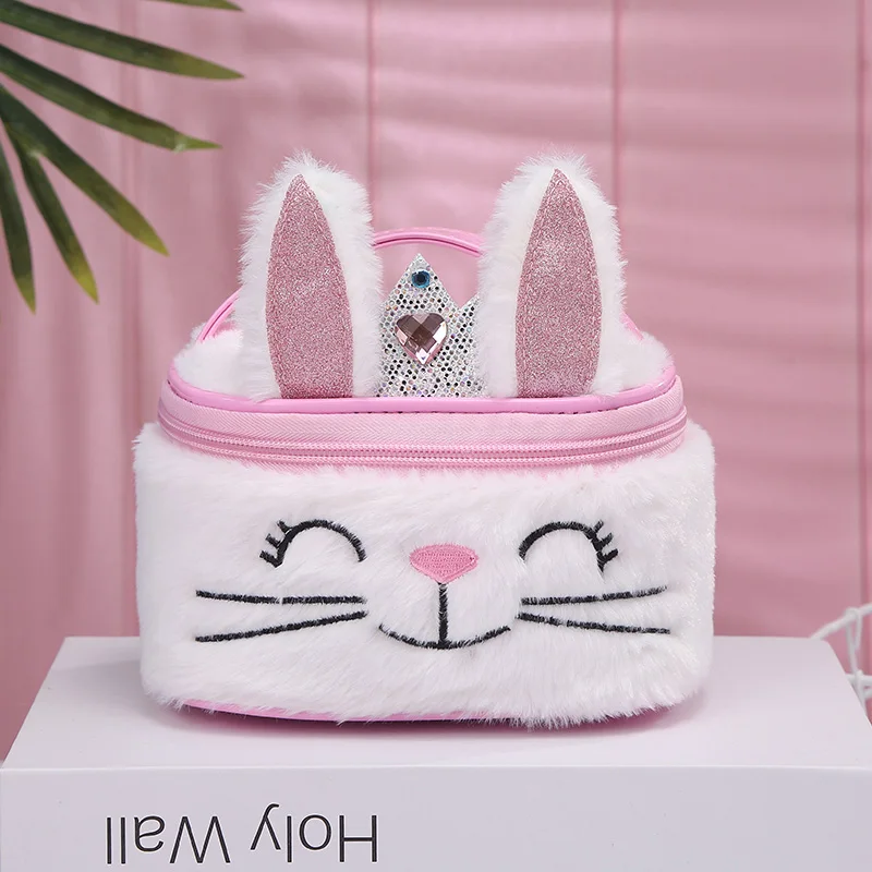 Мини плюшевые сумки с единорогом Кроликом кошкой для женщин 2019 зимние