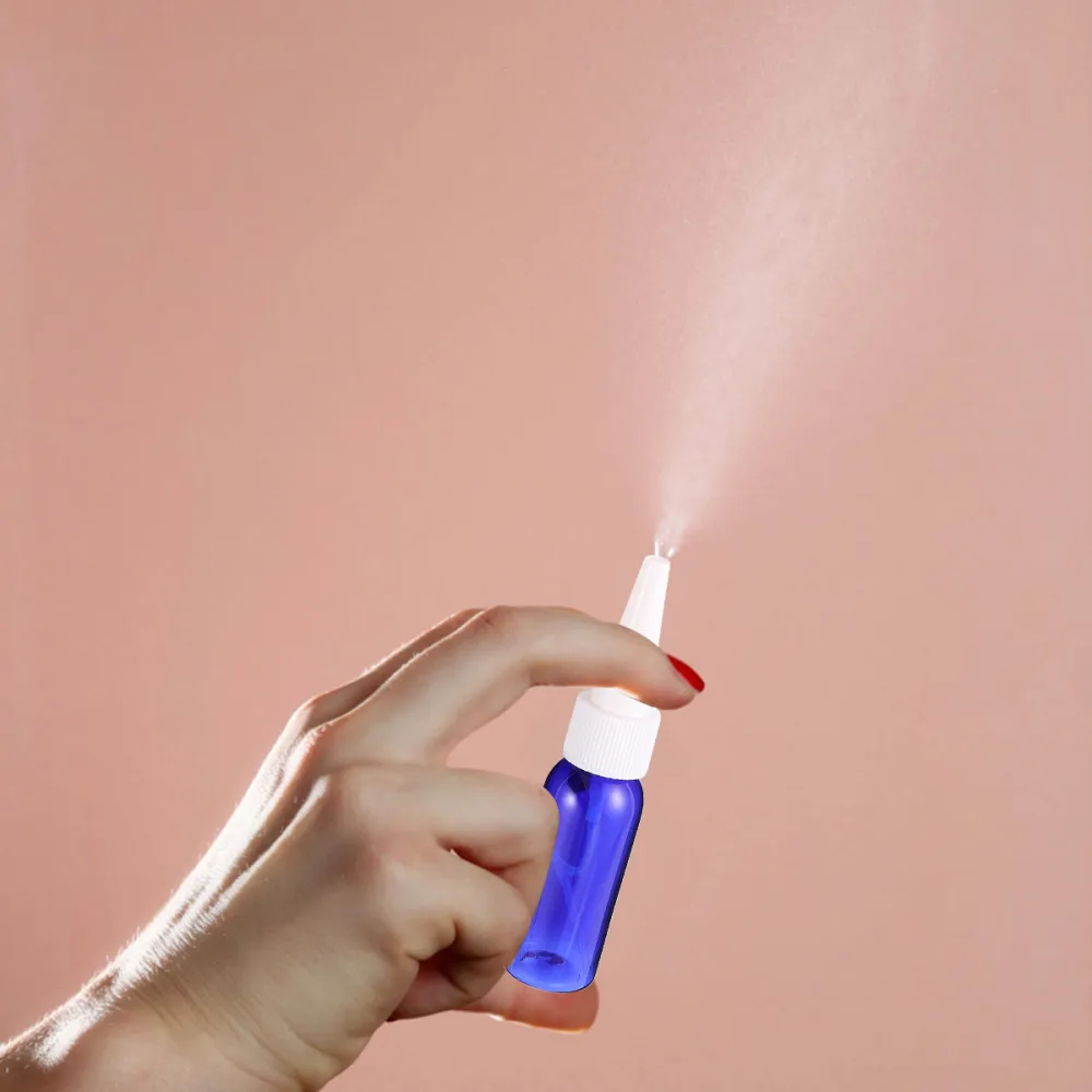

10pcs Portable Spray Bottles Empty Bottles Long Nose Spray Bottle Cosmetic Bottles for Home Travel (Light Brown, 30ml)