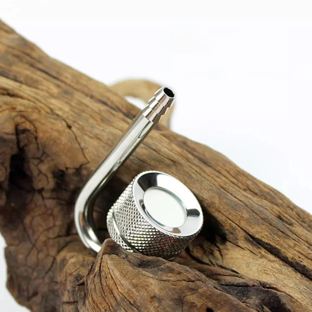 

Aquarium Carbon Dioxide Diffuser Self-adjusting Stainless Steel Atomizer (Steel Color)