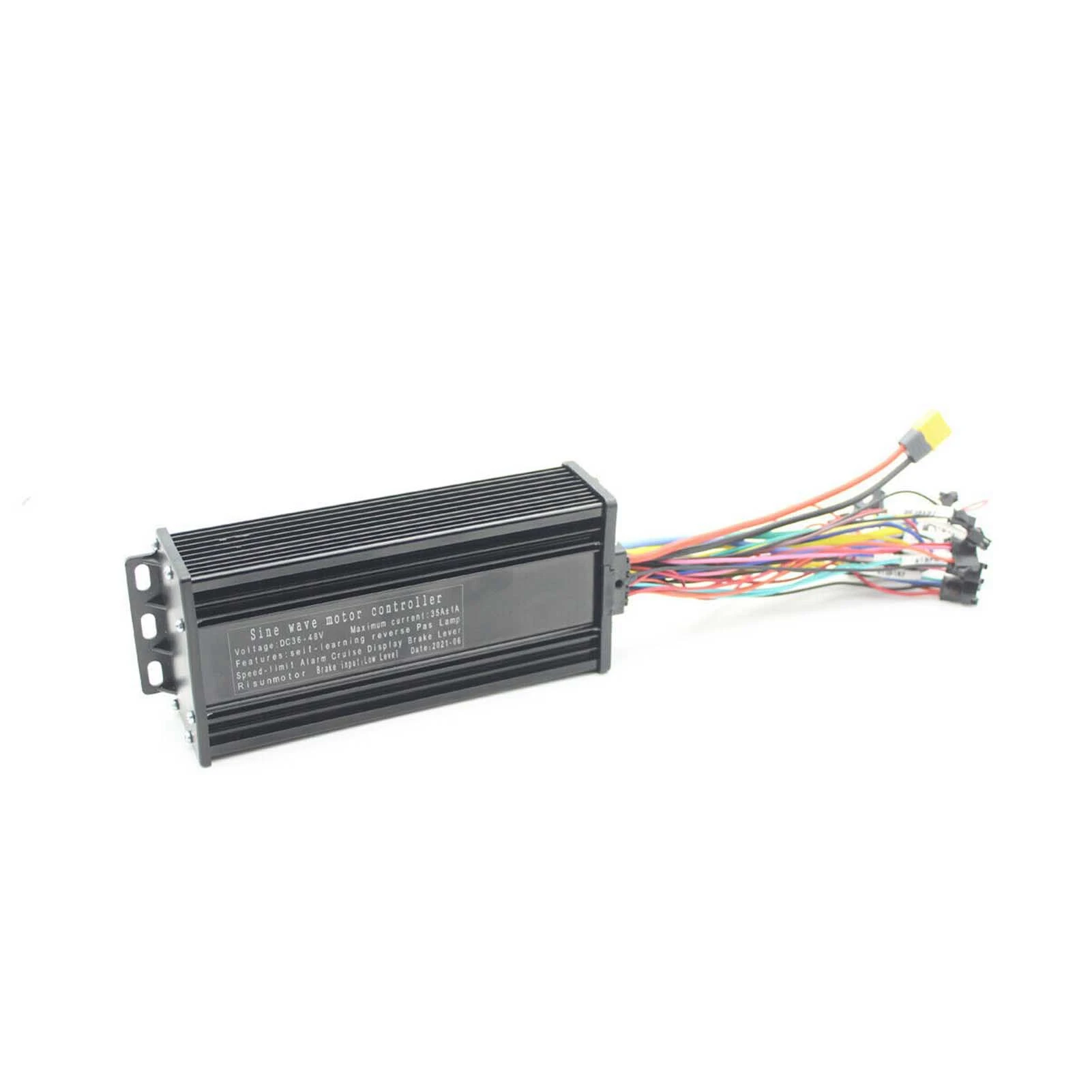 36V-52V Универсальный контроллер мотора 35A 1000W-1500W 3-режимный синусоидальный электровелосипед для электрического велосипеда черный.