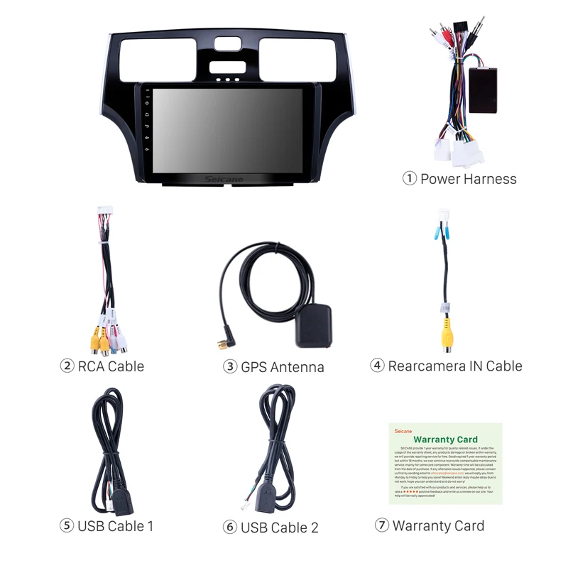 Seicane 2Din gps Android 9 0 HD &quotавто стерео для Lexus 2001 2002 2003 2004 2005 головное устройство