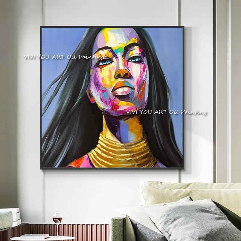 Картина маслом на лице ручной работы в стиле франшиза нинелли палитра с ножом