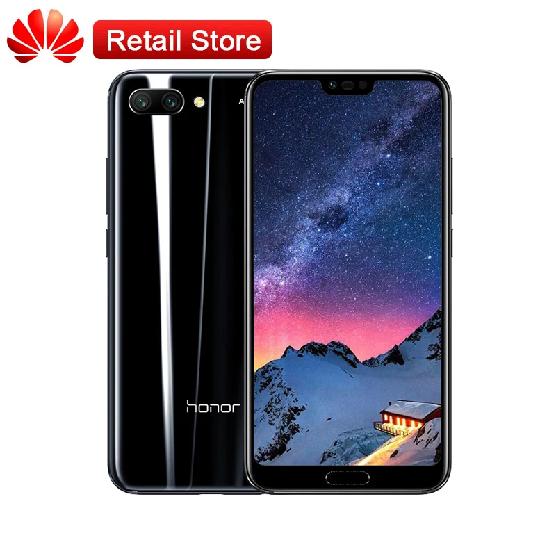 Глобальная версия смартфона Honor 10 4G 5 84 ''Kirin 970 Android 8 1 2280x1080 3 AI камера NFC Быстрая