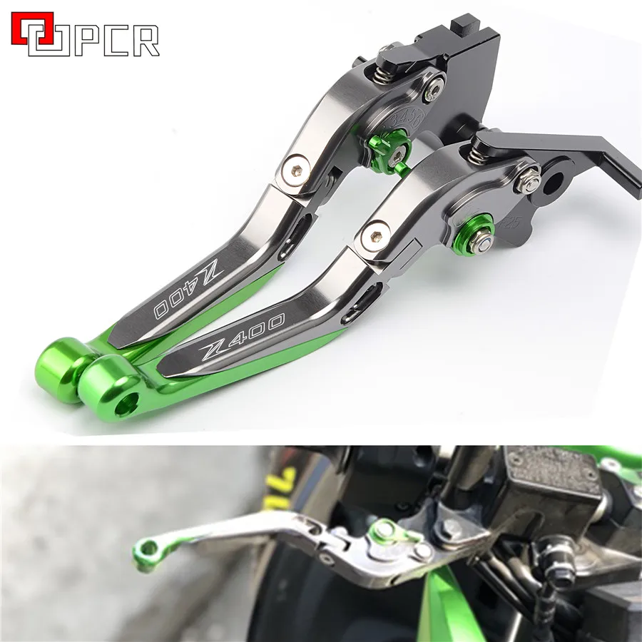 Новые модные алюминиевые рычаги тормозной муфты CNC для Kawasaki Z400 2019 2020|Накладки и