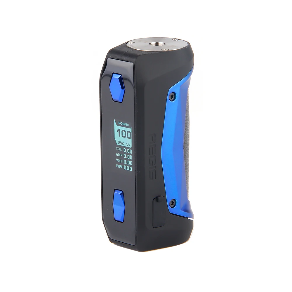 Blue Aegis Solo Последняя версия! 2 шт. Geekvape Aegis X Mod 200W макс Выход& как 2,0 Чипсет VS Geekvape Aegis соло Mod электронные сигареты испаритель - Цвет: Blue Aegis Solo