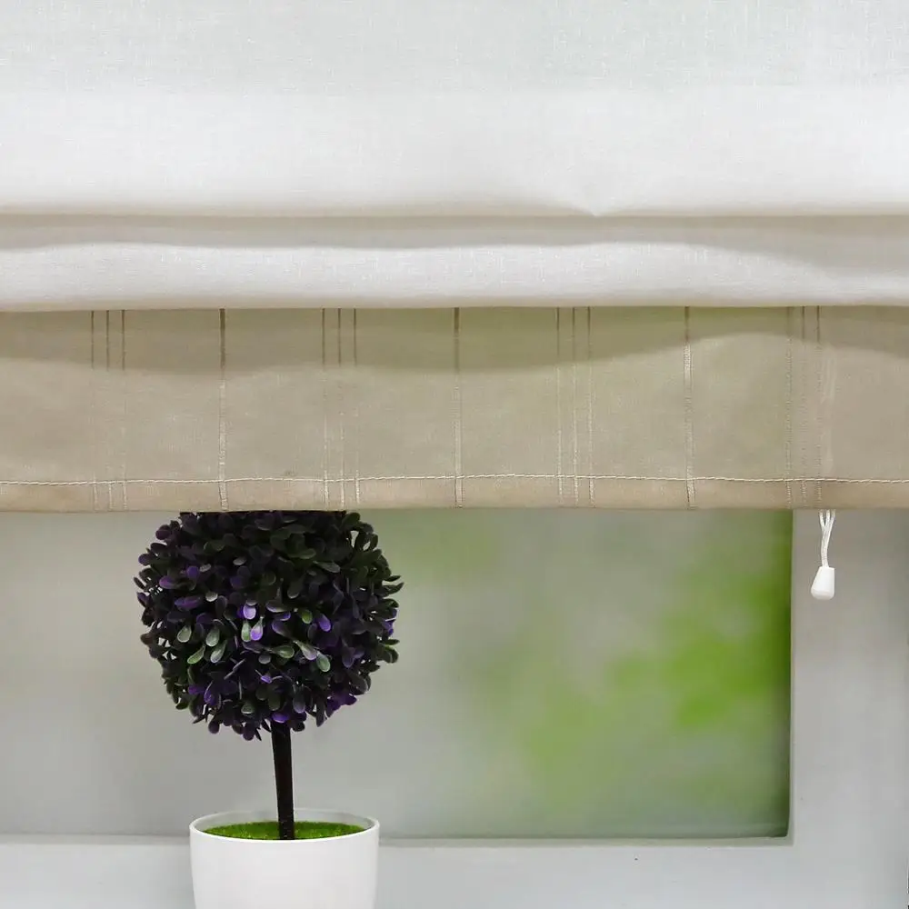 

Roman Tulle Curtain Window Valance Panel Drape Tab Tape for the Kitchen Cabinet