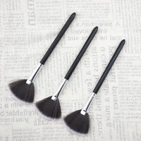 1pcs makeup brushes fan brush women make up black makeup brushes foundation concealing synthetic hair tapered highlighter brush