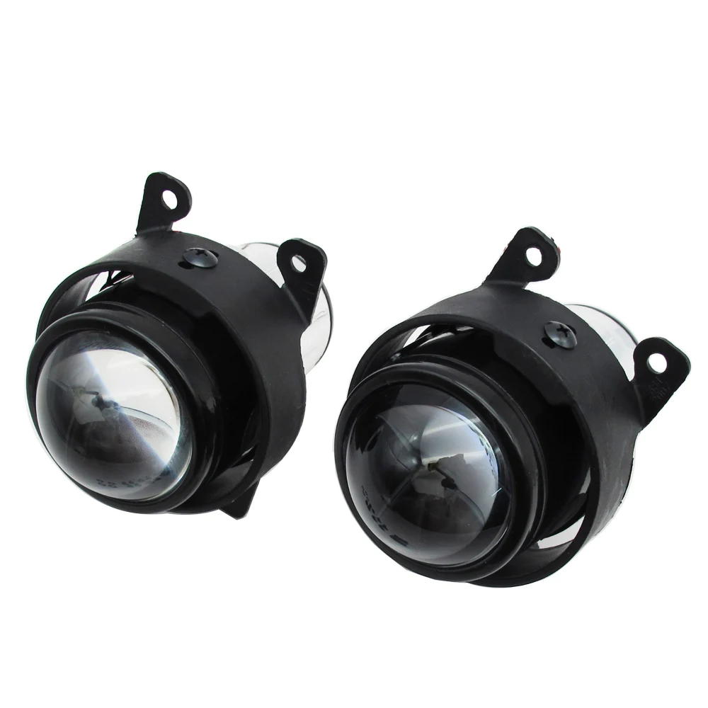 without hid bulbs Автомобильный стиль 2,5 дюйма линзы проектора bi xenon комплект H11 лампы кристально чистые Противотуманные фары для Jeep Cherokee противотуманные фары - Цвет: without hid bulbs