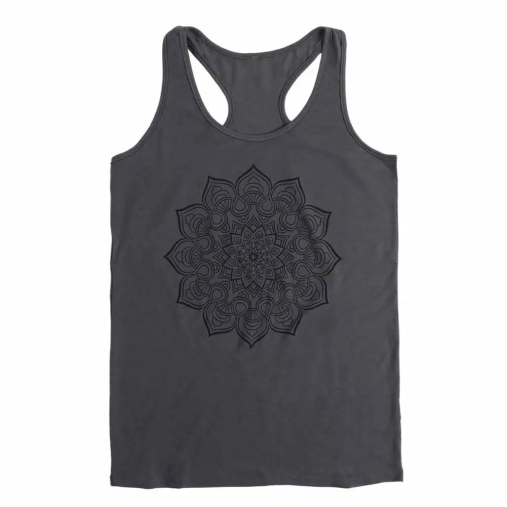 Женская Мандала Печатный Майка Без Рукавов Жилет Летний Графический Футболка