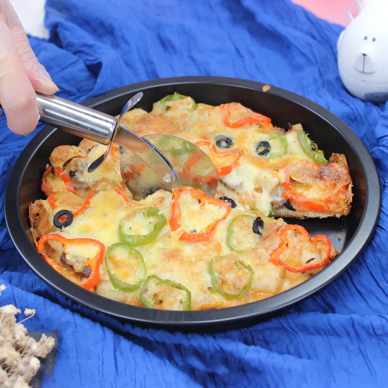 Кухонные приборы с антипригарным покрытием посуда для пиццы из углеродистой