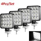 Фасветильник рабочие светодиодные, 1224 в, 24 шт., 48 Вт, для грузовиков, внедорожников