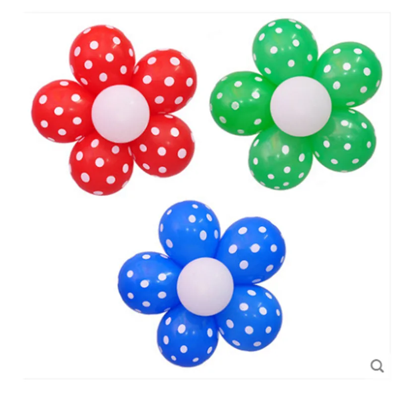 12 дюймов Цветок Форма волна точка шаров из латекса для подарков будущей матери