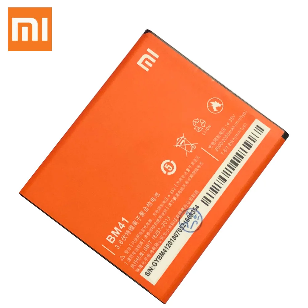 Аккумулятор Xiao Mi Xiaomi BM41 для телефона mi Redmi 1S Redmi2 2A Redmi2A 2 2050 мАч оригинальный
