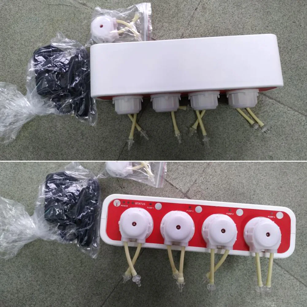 Дистанционное управление DIY зоотовары низкого напряжения морской дозирующий насос wifi программируемый автоматический водный лечение Перистальтический аквариум