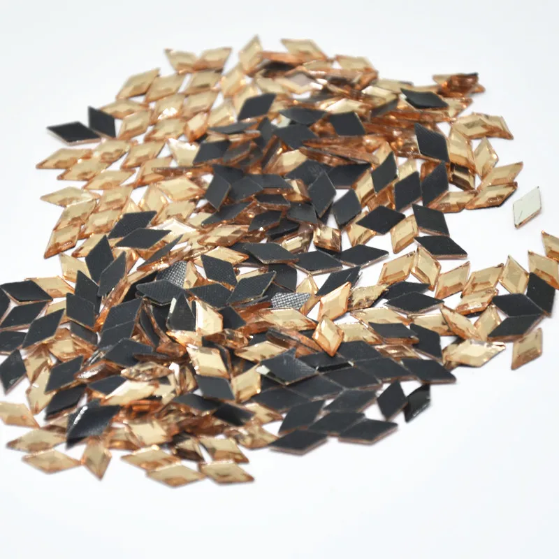 360 шт. кристально прозрачные камни в форме ромба|Стразы| |