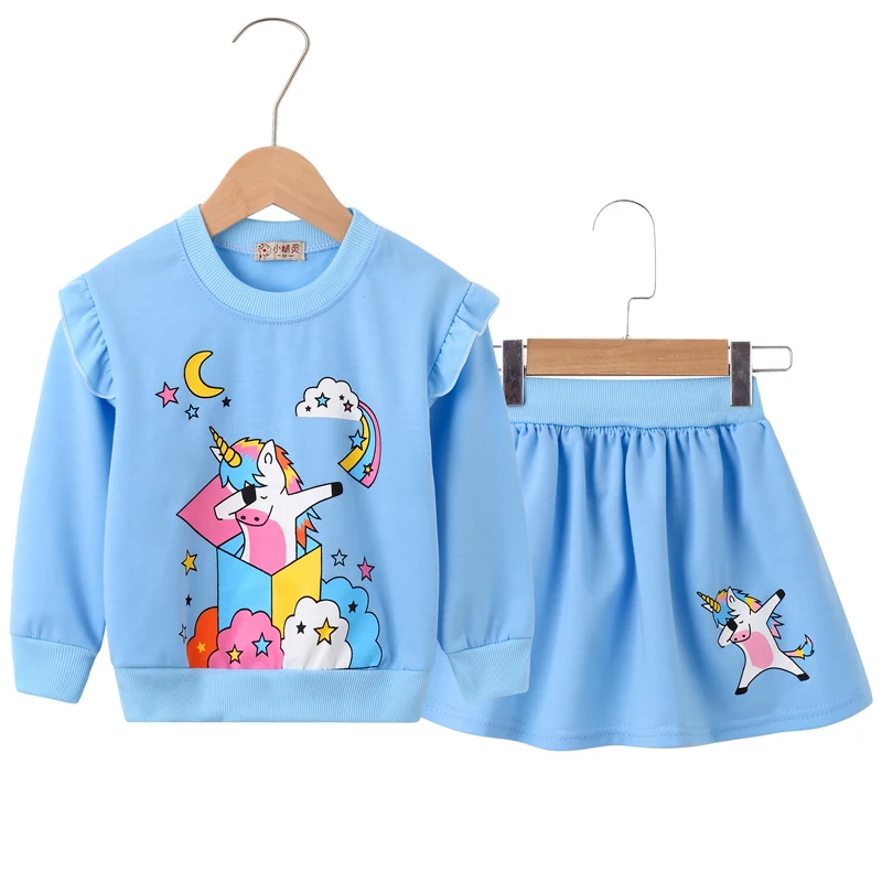 2019 New Fashion Children Clothing Autumn Winter Baby Girls unicorn Long Sleeve Princess Dress Party Tutu Dresses | Детская одежда и