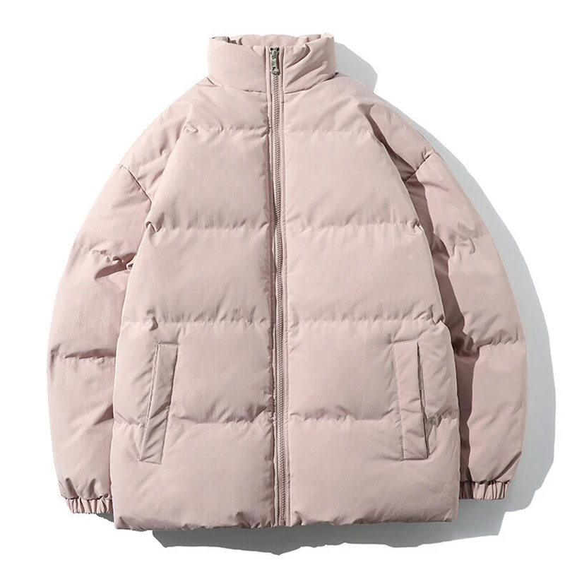 Black Men's Jacket Parkas 2021 Winter Male Jacket Thicken Warm Jackets Coat Solid Black Parka Fashion New Streetwear Oversized