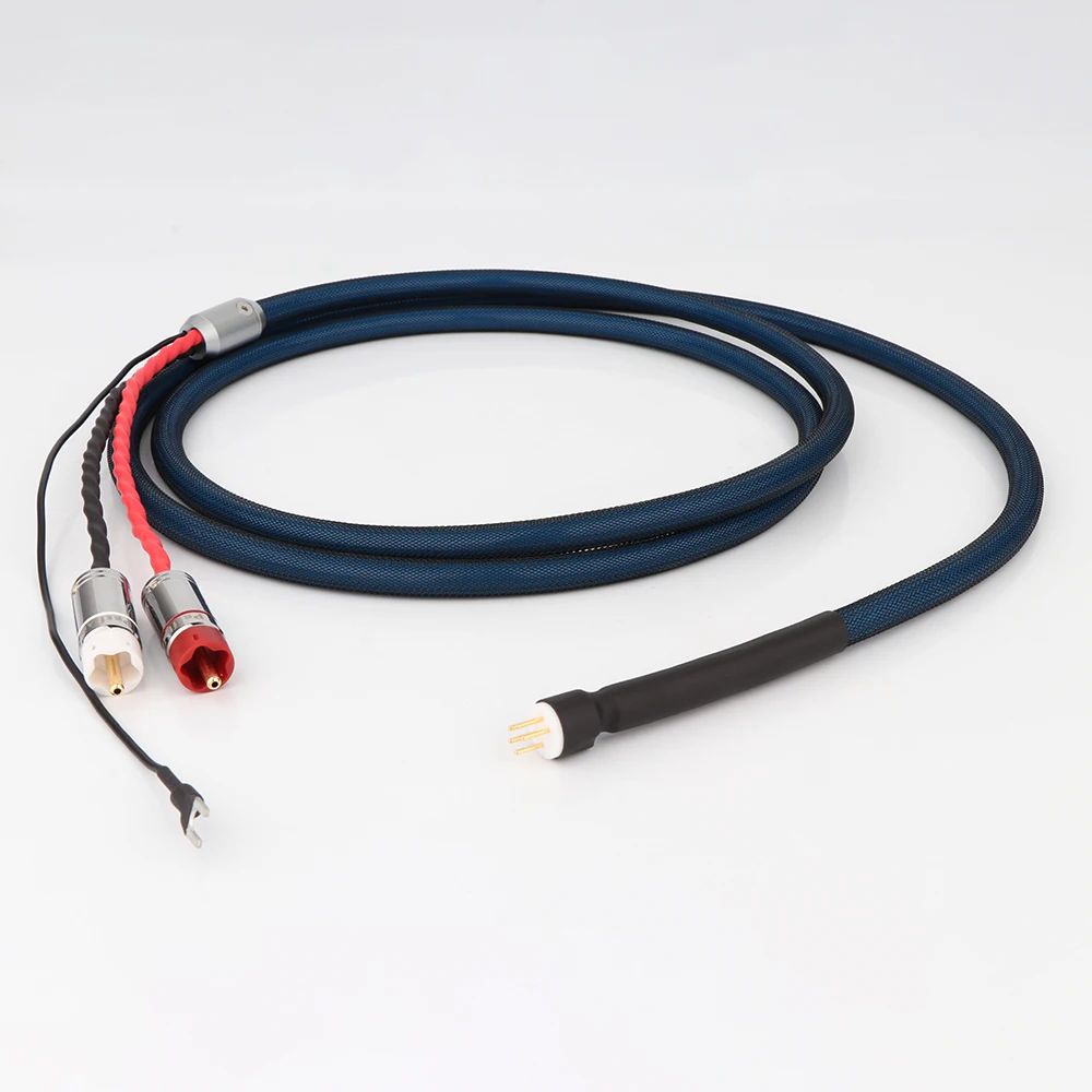 

1 шт., посеребренный аудиокабель, кабель тонарма с заземляющим проводом