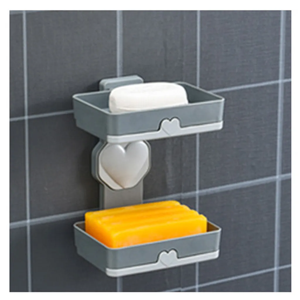 Двухслойный дренажный держатель для мыла непробиваемый футляр контейнер | Дом и