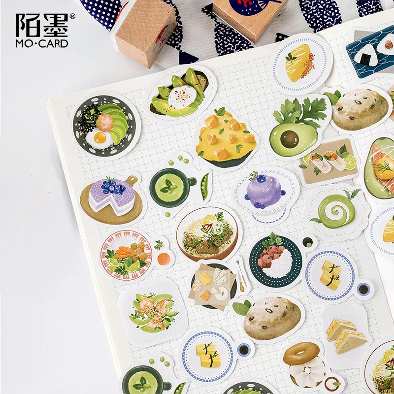 45 шт./лот Наслаждайтесь Yummy Food Милая бумажная наклейка декоративные наклейки Diy