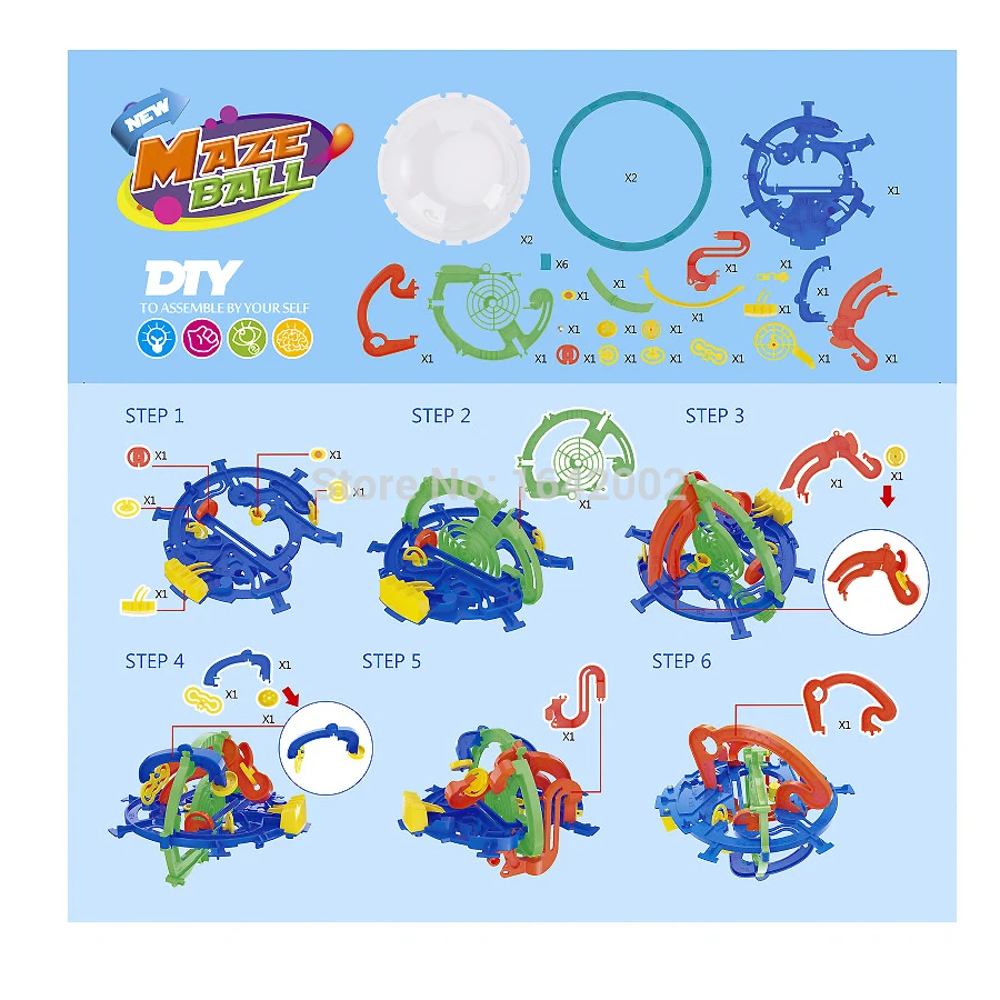 DIY 100 препятствия магический пазл шар развивающий Интеллектуальный IQ баланс