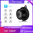 Миниатюрная Wi-Fi IP-камера HD 1080P, беспроводная камера для домашней безопасности, монитор, ИК Ночное Видение, датчик движения, дистанционное управление через приложение, двухстороннее аудио