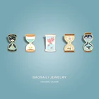 Смешанные дизайны, ювелирные изделия, в форме песочных часов, металлический значок с рисунком, Антибликовая пряжка, металлические булавки для женской одежды