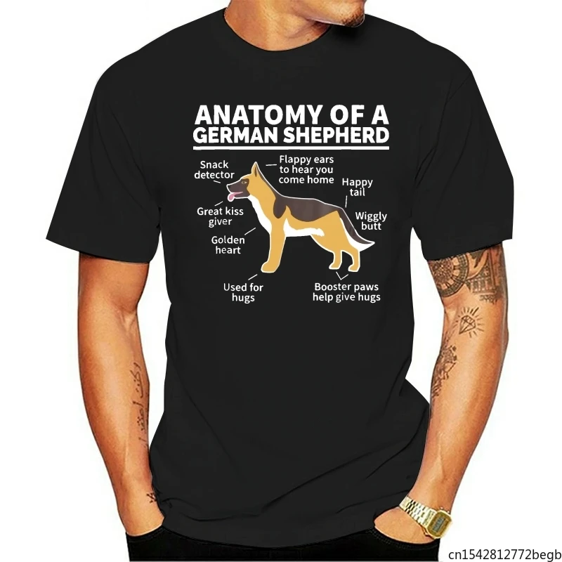 

Анатомия немецкой овчарки Мужская футболка