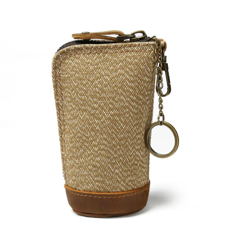 Чехол для автомобильных ключей кошелек держатель мужчин и женщин Винтажная