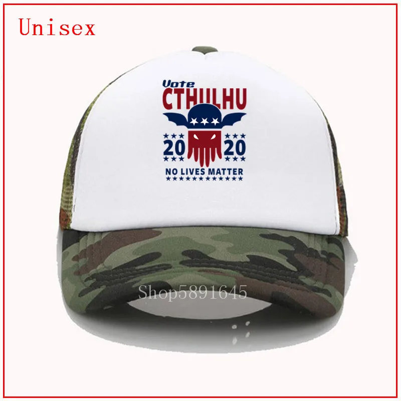

VOTE CTHULHU 2020 LOVECRAFT baseball cap Snapback women ponytail baseball cap fashion Custom Boyfriend's Day Gift visor hat