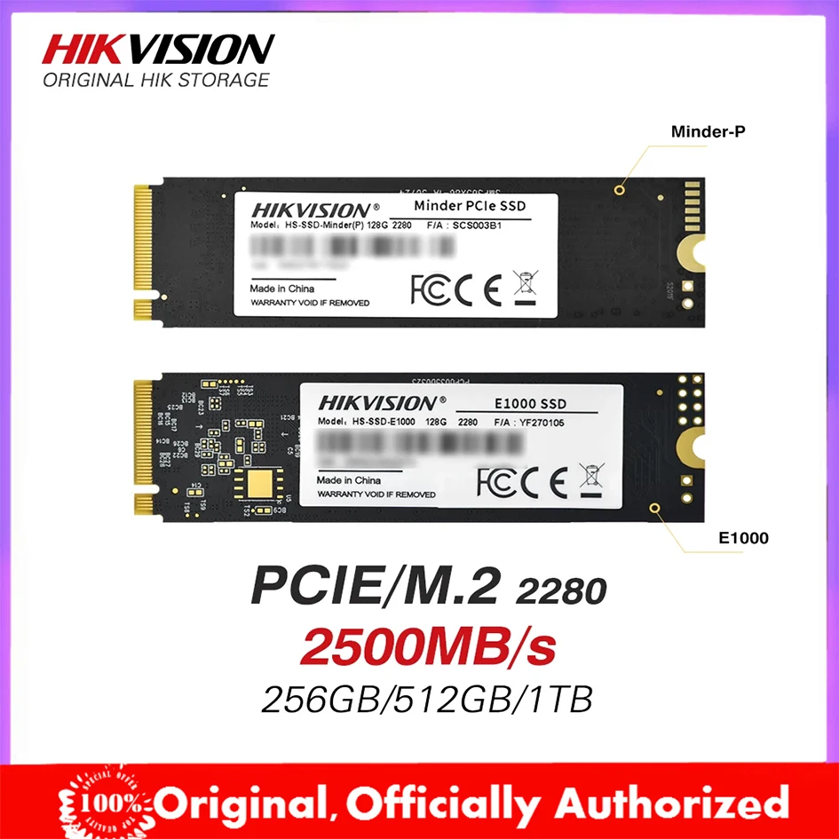 

Hikvision SSD 128GB 256GB 3D TLC 2100MB/s MAX M.2 2280 PCIe Gen3×4 interface Internal Solid State Disk 512GB 1TB