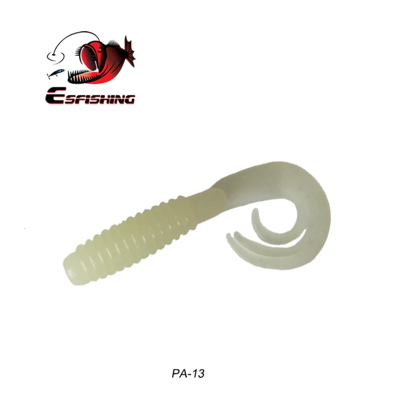 PA13 Esfishing приманка 10 шт. 5 см/1,6 г Esfishing триппле приманки для рыбалки в форме личинок Мягкие силиконовые кренкбейт запах снасти Морская Рыбалка - Цвет: PA13